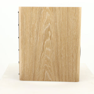 Left side view of a used Dynaudio Focus 10 Standmount Speaker in a blonde finish