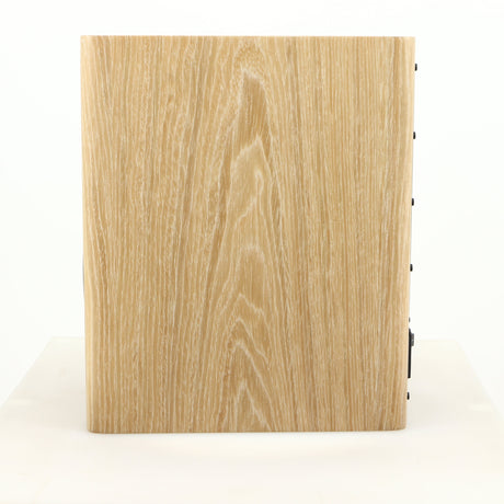 Right side view of a used Dynaudio Focus 10 Standmount Speaker in a blonde finish