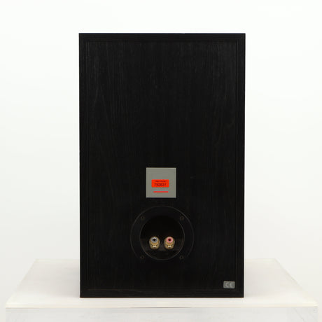 Rear view of a used Dynaudio Audience 7 Standmount Speaker in a black finish