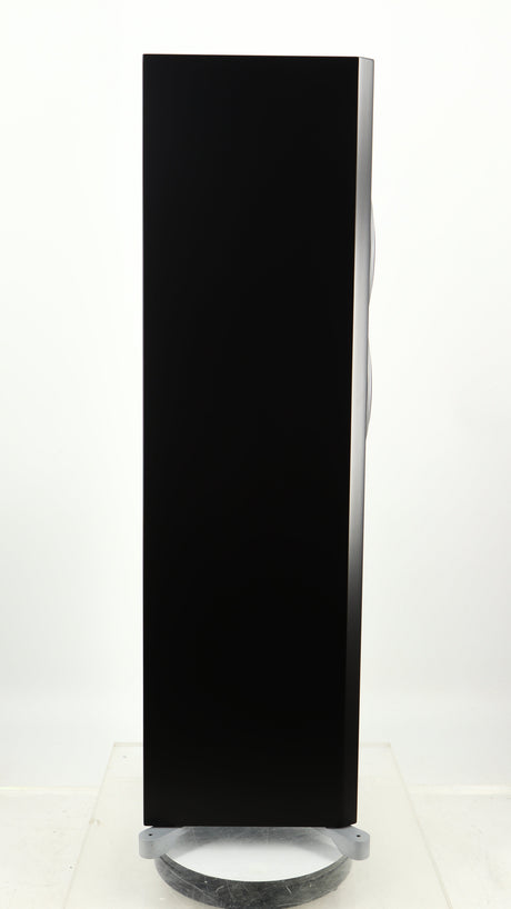 Left side view of a used Dynaudio Excite X-34 Floorstanding Speaker in a satin black finish