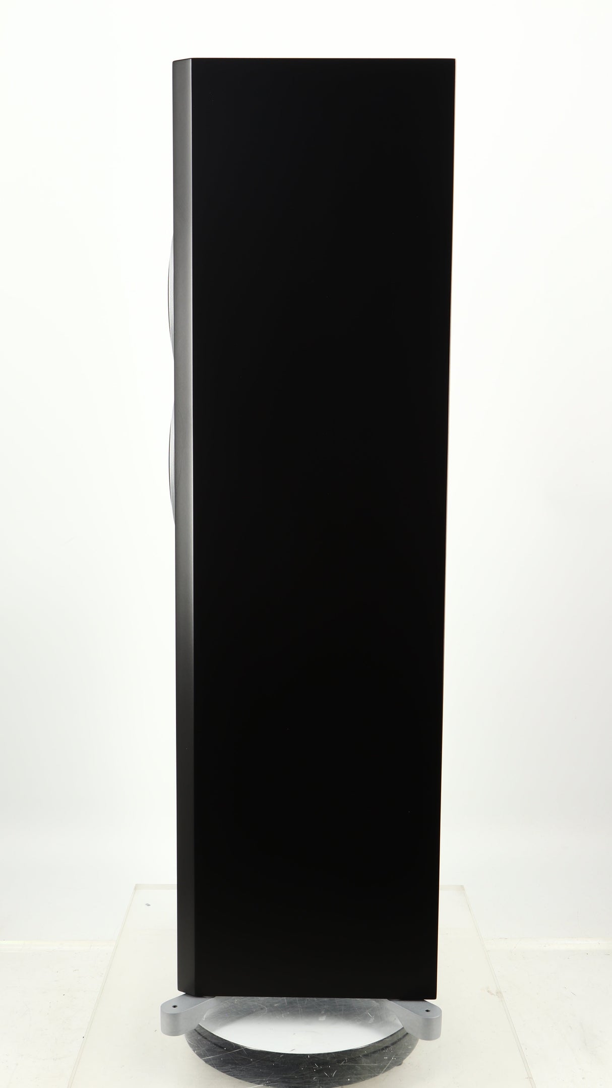 Right side view of a used Dynaudio Excite X-34 Floorstanding Speaker in a satin black finish