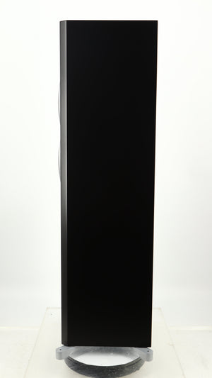 Right side view of a used Dynaudio Excite X-34 Floorstanding Speaker in a satin black finish
