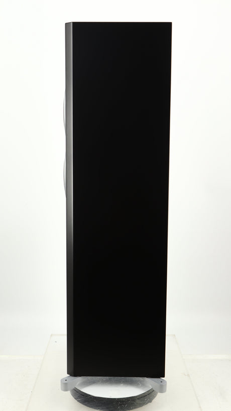 Right side view of a used Dynaudio Excite X-34 Floorstanding Speaker in a satin black finish