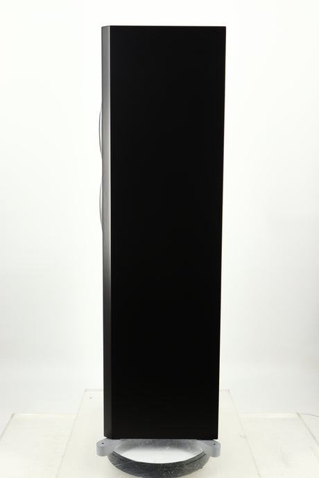 Right side view of a used Dynaudio Excite X-34 Floorstanding Speaker in a satin black finish