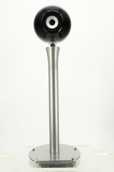 Front view of a used Eclipse TD510 Standmount Speaker in Black/Silver finish