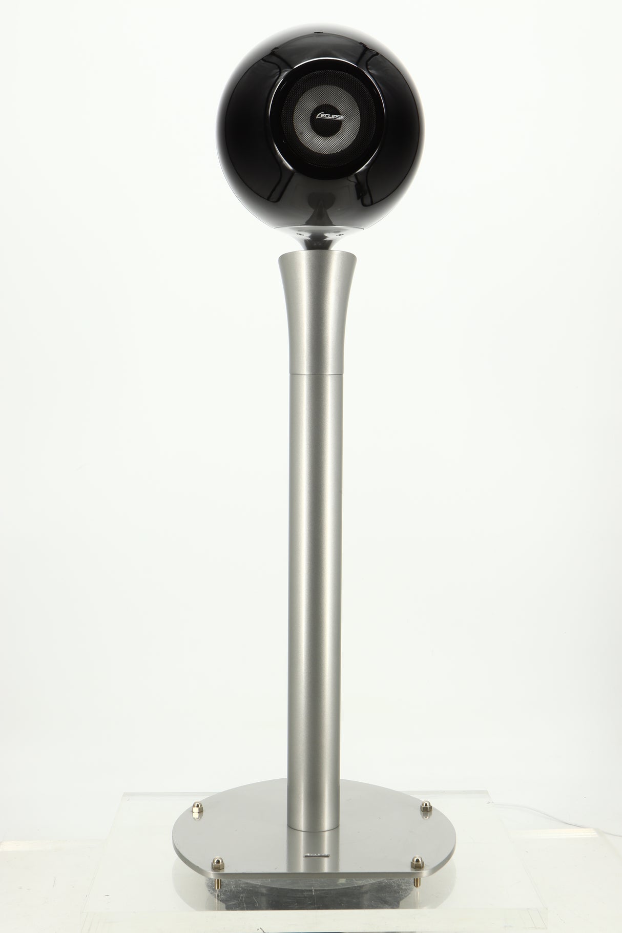 Front view of a used Eclipse TD510 Standmount Speaker in Black/Silver finish