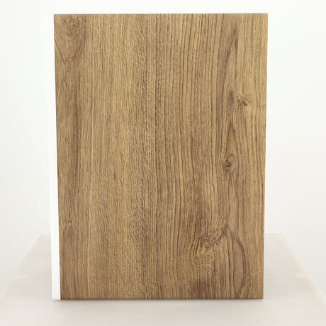 Right side view of a used ELAC DBR62 Standmount Speaker in a light oak finish