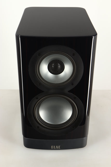 Top view of a used ELAC Navis B51 Active Standmount Speaker in Gloss Ebony Emara finish
