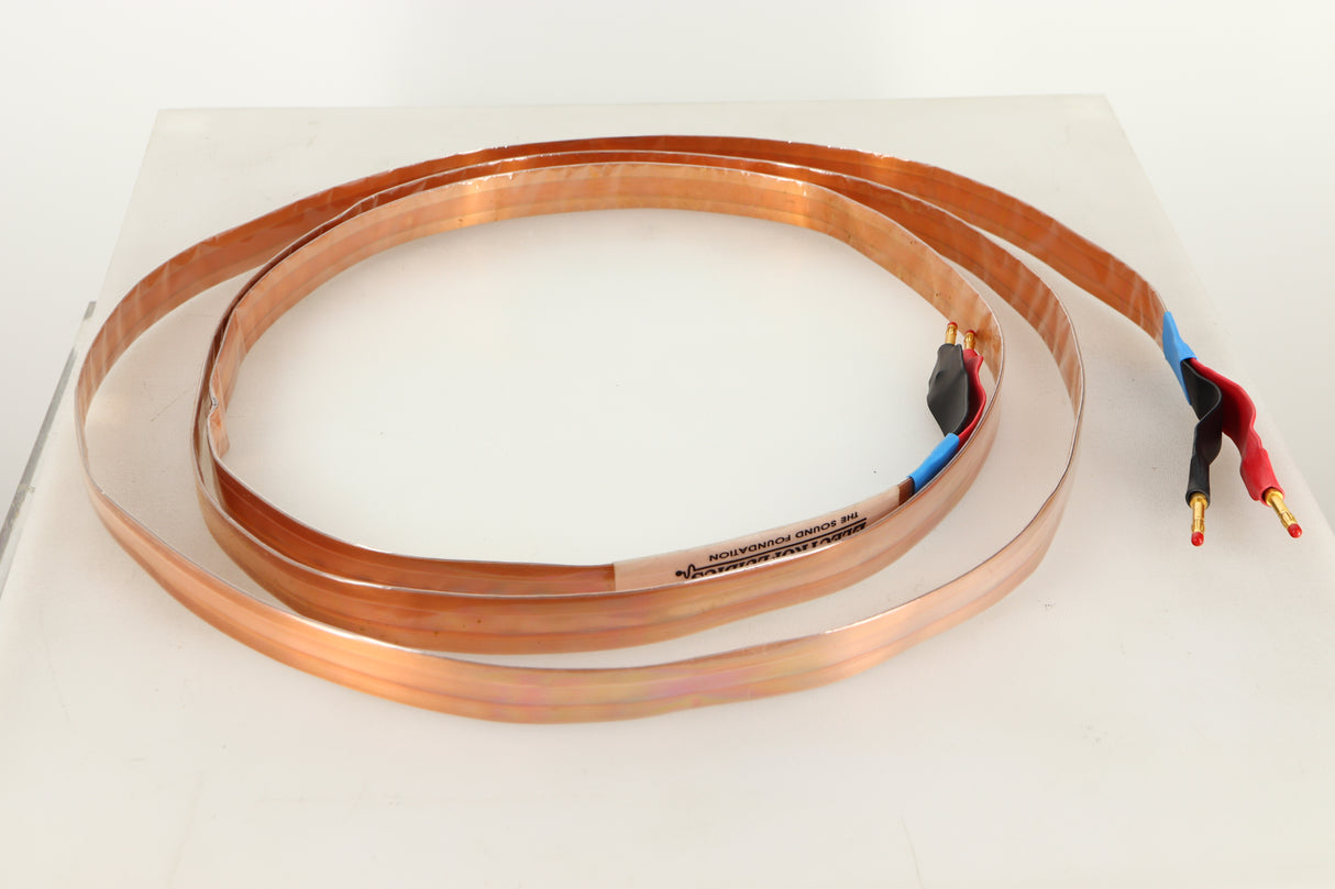 Side view of a 3.0m ElectroFluidics Monolith 20/20 Speaker Cable 
