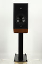 Front view of a used Epos ES14N Standmount Speaker in Walnut finish
