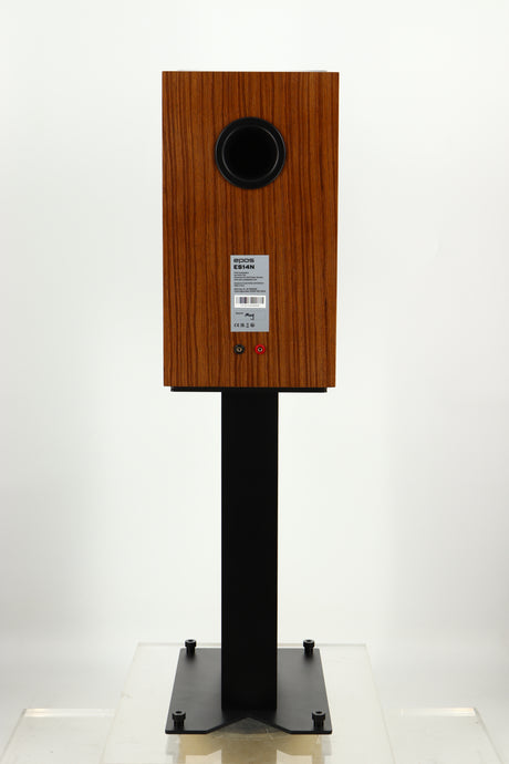 Rear view of a used Epos ES14N Standmount Speaker in Walnut finish