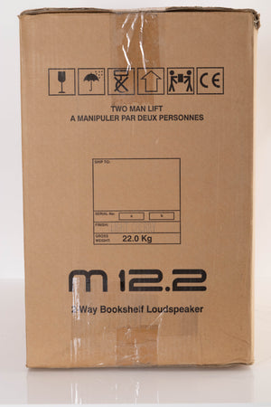 Box of a used Epos M12.2 Standmount Speaker in Cherry