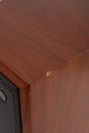 Close up view of a used Epos M12.2 Standmount Speaker in Cherry
