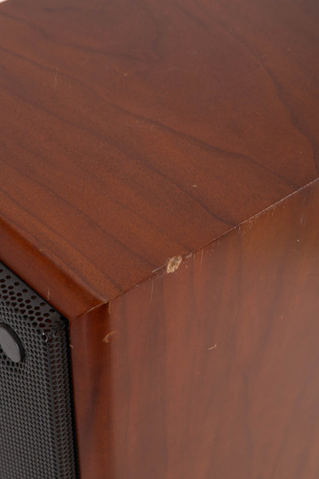 Close up view of a used Epos M12.2 Standmount Speaker in Cherry