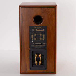 Rear view of a used EPOS M12.2 Standmount Speaker in a Cherry finish