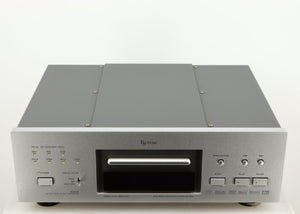 Top of a used Esoteric DV-50s DVD Player in a silver finish