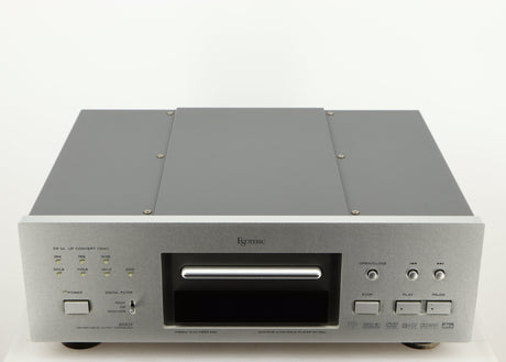 Top of a used Esoteric DV-50s DVD Player in a silver finish