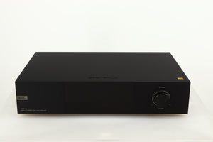Front view of a used Eversolo DMP A8 Streamer / Pre Amplifier / DAC in a black finish