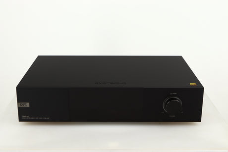 Front view of a used Eversolo DMP A8 Streamer / Pre Amplifier / DAC in a black finish