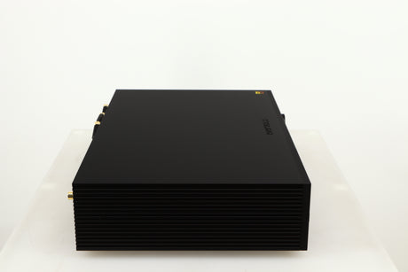 Left side view of a used Eversolo DMP A8 Streamer / Pre Amplifier / DAC in a black finish