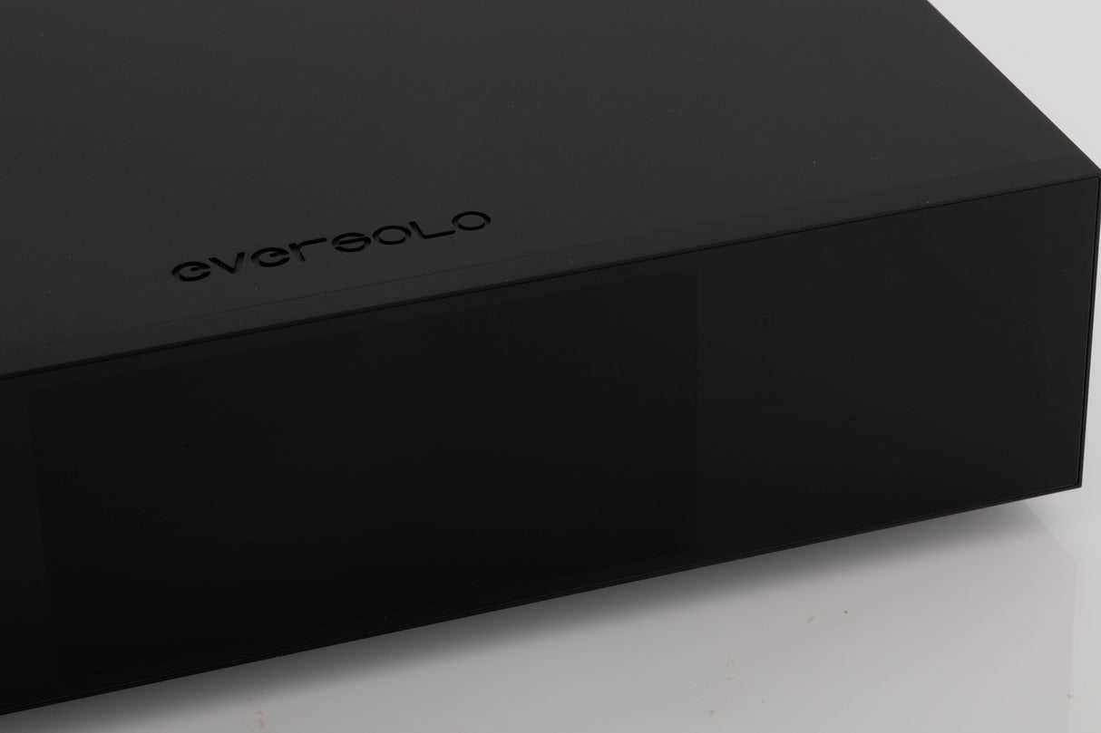 Close up view of a used Eversolo T8 Streaming Transport