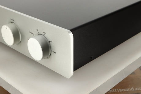 Front right view of a used Exposure 2510 Integrated Amplifier in Titanium finish