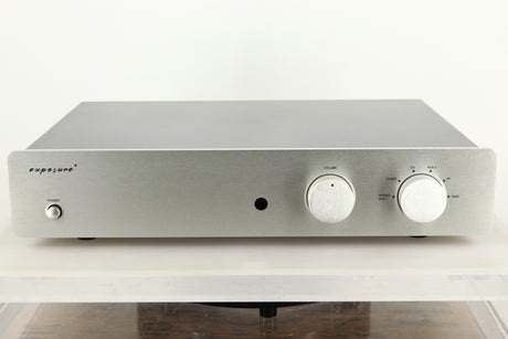 Front view of a used Exposure 2510 Integrated Amplifier in Titanium finish