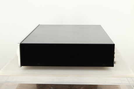 Side view of a used Exposure 2510 Integrated Amplifier in Titanium finish