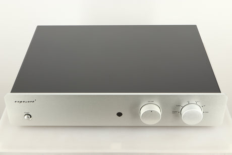 Top view of a used Exposure 2510 Integrated Amplifier in Titanium finish
