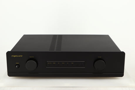 Front view of a used Exposure 3510 Integrated Amplifier in a black finish