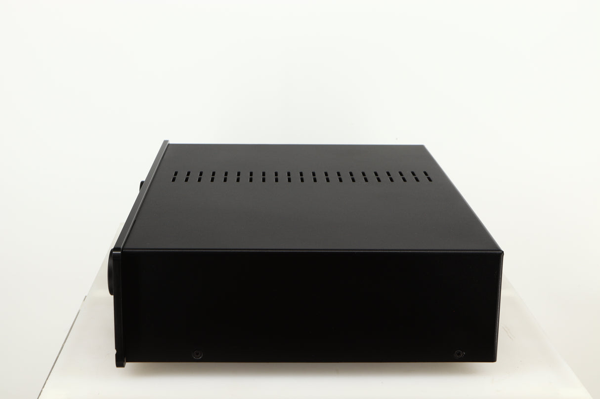 Right side view of a used Exposure 3510 Integrated Amplifier in a black finish