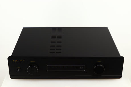 Top of a used Exposure 3510 Integrated Amplifier in a black finish