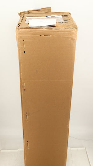 Box for a used Focal Aria 936 K2 Floorstanding Speaker in a ash grey finish showing 2x Manuals