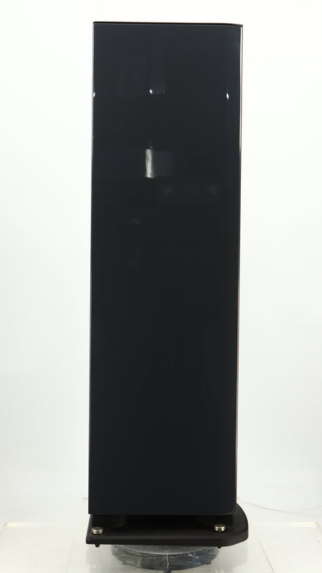 Left side view of a used Focal Aria 936 K2 Floorstanding Speaker in a ash grey finish