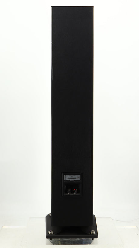 Rear view of a used Focal Aria 936 K2 Floorstanding Speaker in a ash grey finish