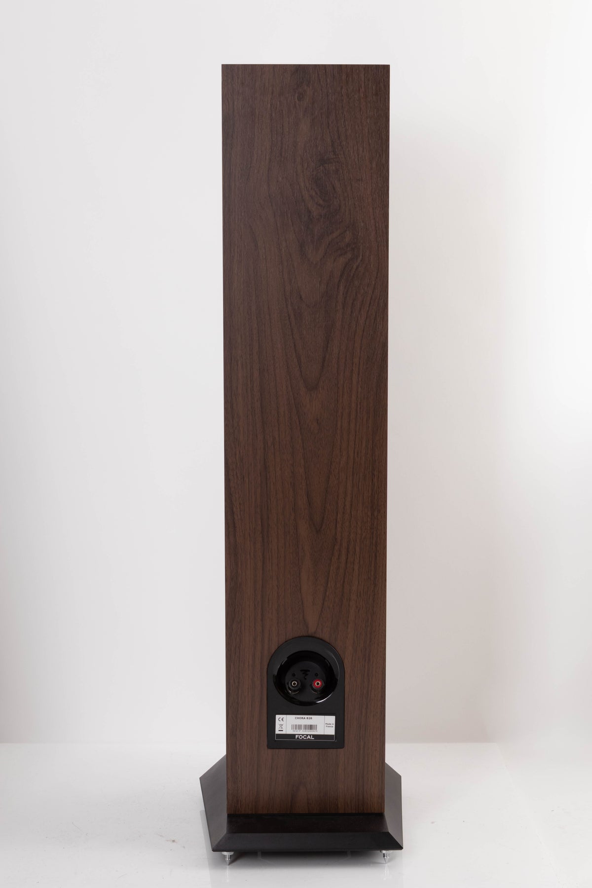 Rear view of a used Focal Chora 826 Floorstanding Speaker in Dark Wood