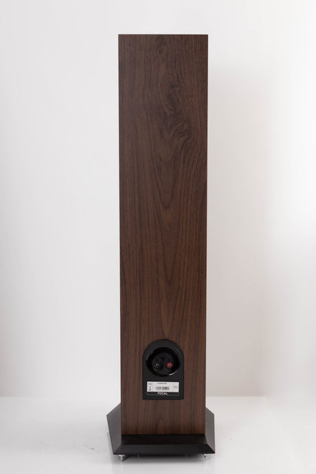 Rear view of a used Focal Chora 826 Floorstanding Speaker in Dark Wood