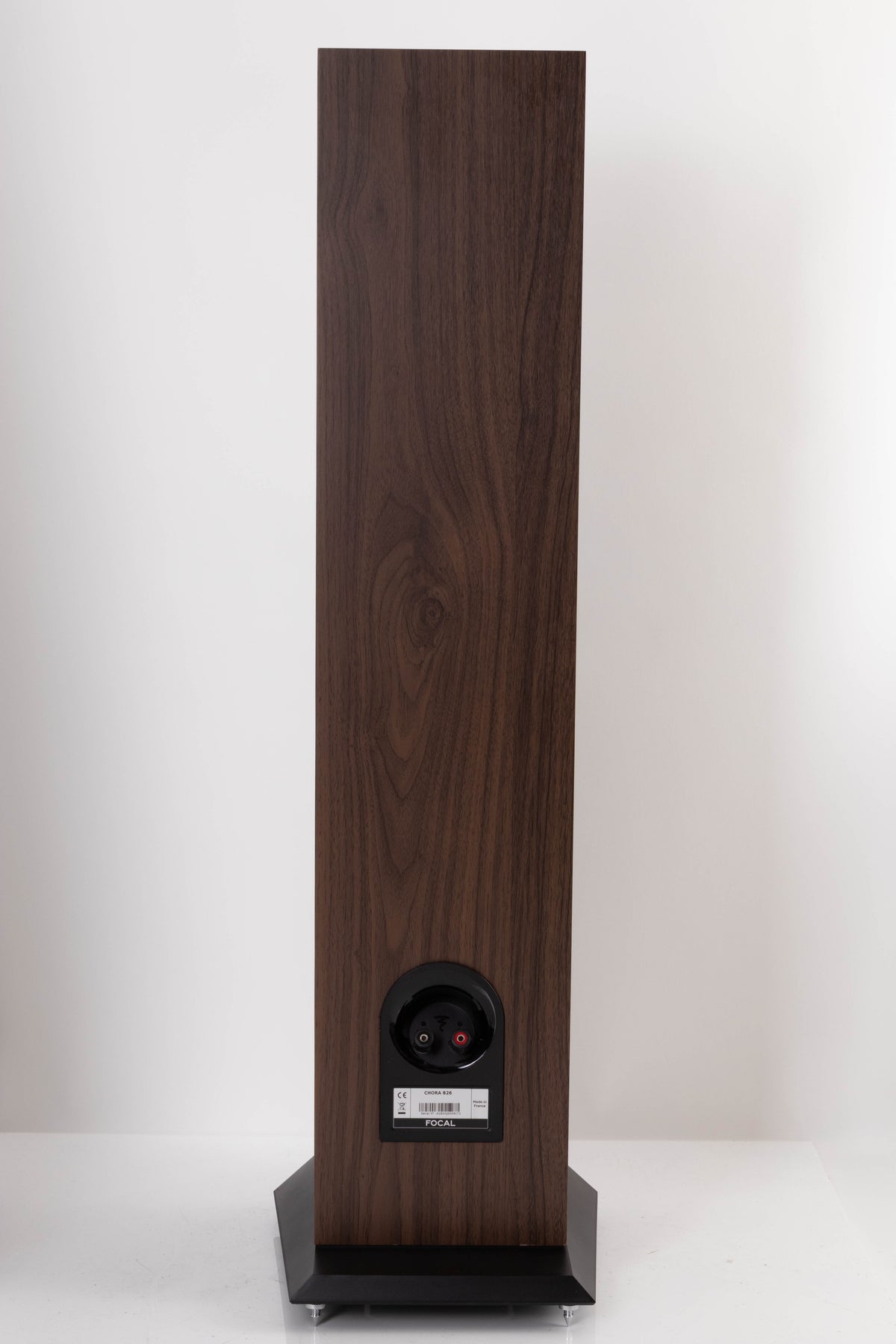 Rear view of a used Focal Chora 826 Floorstanding Speaker in Dark Wood