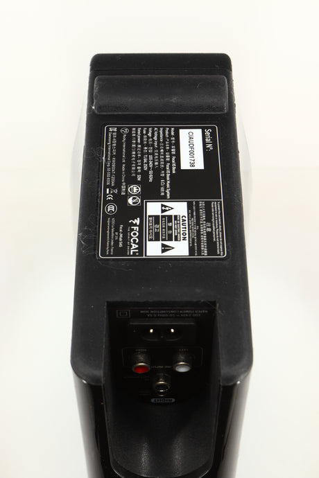 Underside view of a used Focal XS Book Wireless 2.0 Active Bluetooth Standmount Speaker