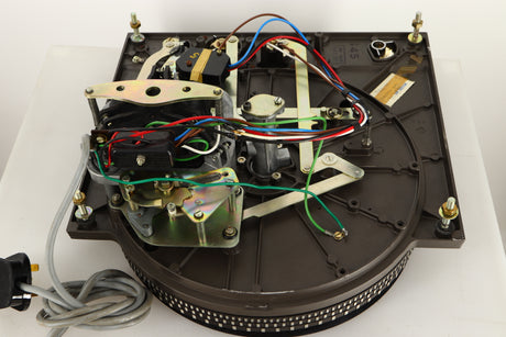 Bottom view of a used Garrard 401 Turntable