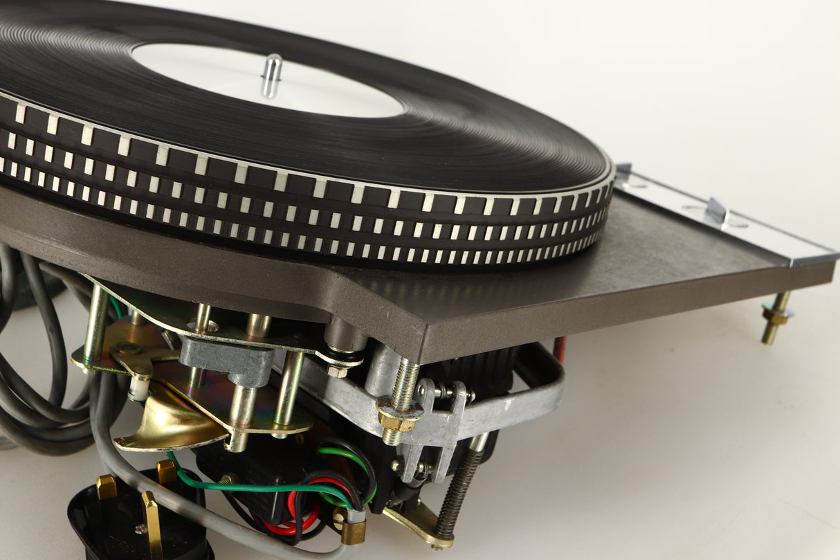 Rear right corner view of a used Garrard 401 Turntable