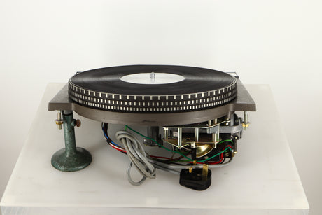 Rear view of a used Garrard 401 Turntable