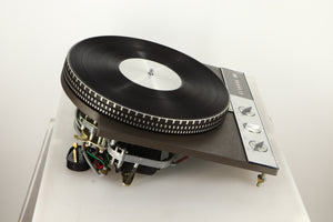 Side view of a used Garrard 401 Turntable