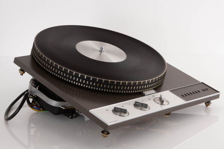 Front left corner of a used Garrard 401 Turntable Motor Unit 
