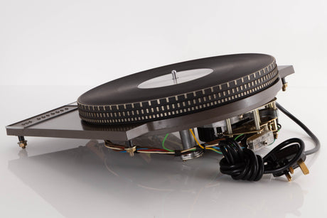 Rear right corner of a used Garrard 401 Turntable Motor Unit 