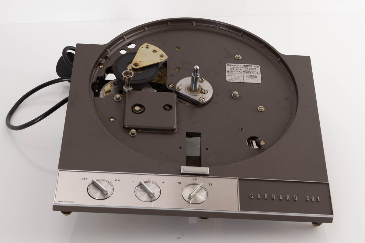 Top of a used Garrard 401 Turntable Motor Unit 