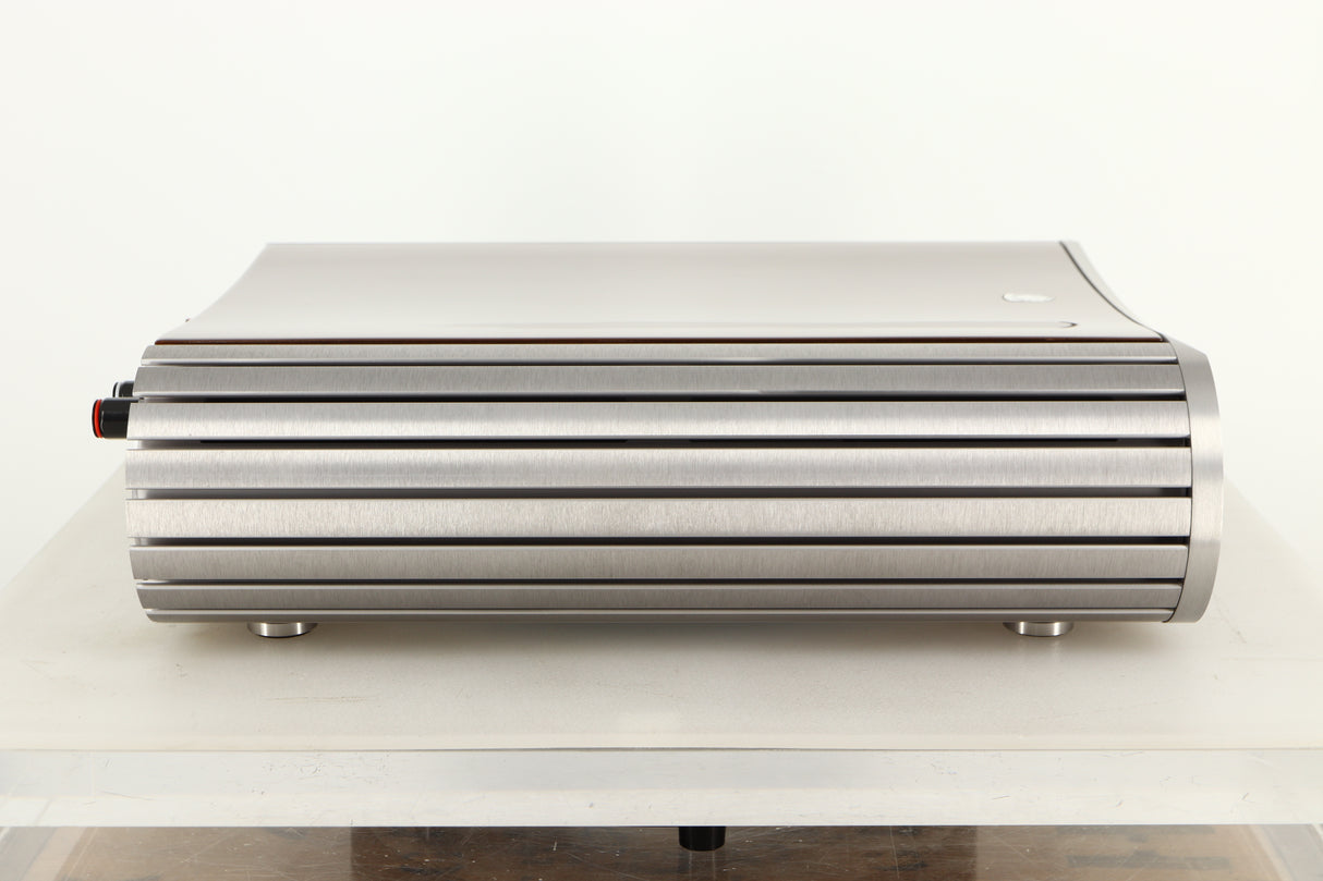 Side view of a used GATO DIA-250S Integrated Amplifier in High Gloss Walnut finish