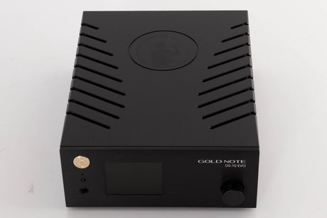 Top of a used Goldnote DS-10 Evo Streaming Digital Analogue Converter in a Black finish