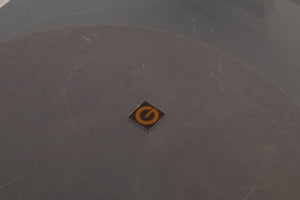 Close up of a used Goldring GR1.2 Turntable showing scratching on lid