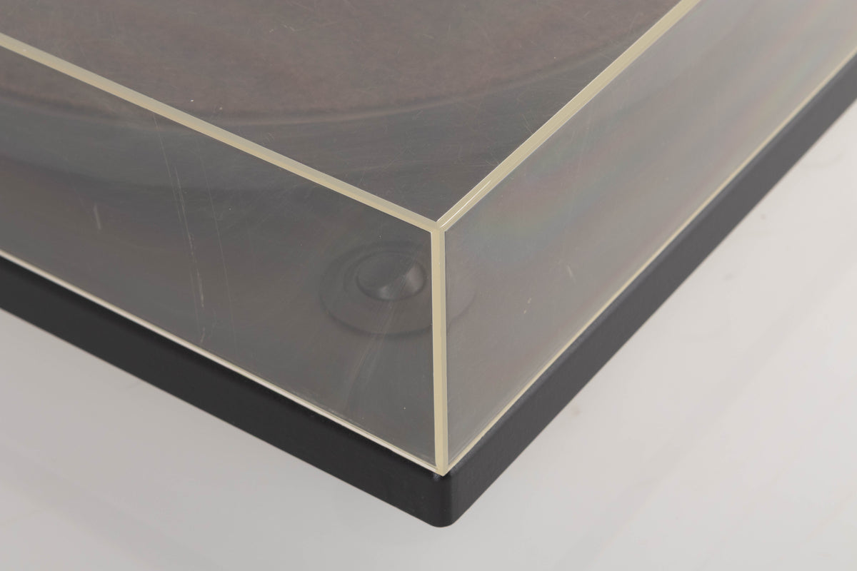 Front left corner of a used Goldring GR1.2 Turntable